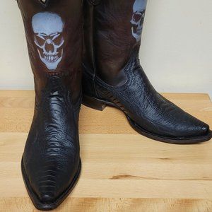 Corral Cowboy Boots Ostrich leg Mens 10.5 D
